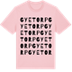 Pink Cotton t-shirt med Gyetorp ordlek t-shirt