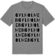 Mid Heather Gray t-shirt med Gylholmen ordlek t-shirt