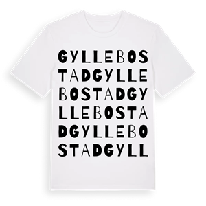Gyllebo stad ordlek t-shirt – ekologisk bomull t-shirt från Pinshirt