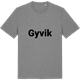 Mid Heather Gray t-shirt med Gyvik fetstil t-shirt