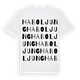 White t-shirt med Habo Ljung ordlek t-shirt