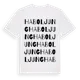White t-shirt med Habo Ljung ordlek t-shirt