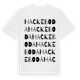 White t-shirt med Hackeboda ordlek t-shirt