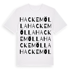 Hackemölla ordlek t-shirt – ekologisk bomull t-shirt från Pinshirt