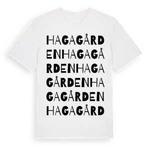 Hagagården ordlek t-shirt – ekologisk bomull t-shirt från Pinshirt