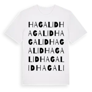 Hagalid ordlek t-shirt – ekologisk bomull t-shirt från Pinshirt