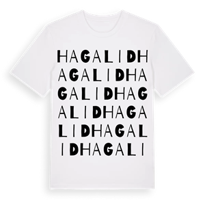 Hagalid ordlek t-shirt – ekologisk bomull t-shirt från Pinshirt