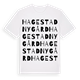 Hagestad Nygård ordlek t-shirt