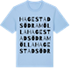 Blue Soul t-shirt med Hagestad södra mölla ordlek t-shirt