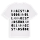 Hagestad södra mölla ordlek t-shirt