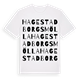 Hagestadborgs mölla ordlek t-shirt