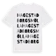White t-shirt med Hagestadborgs Mölla ordlek t-shirt