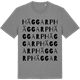 Mid Heather Gray t-shirt med Häggarp ordlek t-shirt