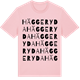 Pink Cotton t-shirt med Häggeryda ordlek t-shirt