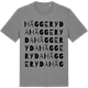 Mid Heather Gray t-shirt med Häggeryda ordlek t-shirt