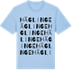 Blue Soul t-shirt med Häglinge ordlek t-shirt