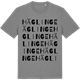 Mid Heather Gray t-shirt med Häglinge ordlek t-shirt