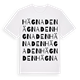 White t-shirt med Hägnaden ordlek t-shirt