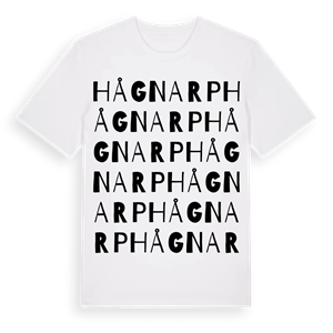 Hågnarp ordlek t-shirt – ekologisk bomull t-shirt från Pinshirt