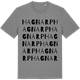 Mid Heather Gray t-shirt med Hagnarp ordlek t-shirt