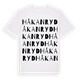 White t-shirt med Håkanryd ordlek t-shirt