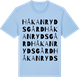Blue Soul t-shirt med Håkanryds gård ordlek t-shirt