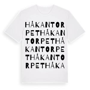 Håkantorpet ordlek t-shirt – ekologisk bomull t-shirt från Pinshirt