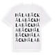 White t-shirt med Hålabäck ordlek t-shirt
