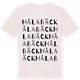 Vintage White t-shirt med Hålabäck ordlek t-shirt