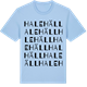 Blue Soul t-shirt med Halehäll ordlek t-shirt