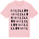 Pink Cotton t-shirt med Håleklöva ordlek t-shirt