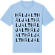 Blue Soul t-shirt med Häljalt ordlek t-shirt