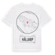 White t-shirt med Häljarp t-shirt