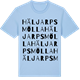 Blue Soul t-shirt med Häljarps mölla ordlek t-shirt