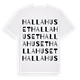 Hallahuset ordlek t-shirt