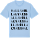 Blue Soul t-shirt med Hallamölla Kvarn ordlek t-shirt