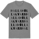 Mid Heather Gray t-shirt med Hallamölla Kvarn ordlek t-shirt