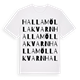 Hallamölla Kvarn ordlek t-shirt