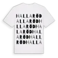Hallaröd ordlek t-shirt