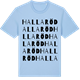 Blue Soul t-shirt med Hallaröd ordlek t-shirt