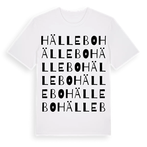 Hällebo ordlek t-shirt – ekologisk bomull t-shirt från Pinshirt