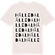 Vintage White t-shirt med Hälledal ordlek t-shirt