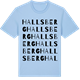 Blue Soul t-shirt med Hallsberg ordlek t-shirt