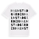 Halmstadgården ordlek t-shirt