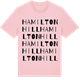 Pink Cotton t-shirt med Hamiltonhill ordlek t-shirt