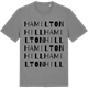 Mid Heather Gray t-shirt med Hamiltonhill ordlek t-shirt