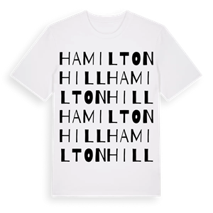 Hamiltonhill ordlek t-shirt – ekologisk bomull t-shirt från Pinshirt
