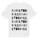 White t-shirt med Hamiltonhill ordlek t-shirt