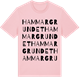 Pink Cotton t-shirt med Hammargrundet ordlek t-shirt