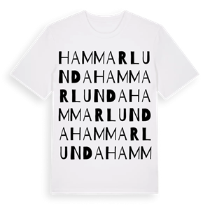 Hammarlunda ordlek t-shirt – ekologisk bomull t-shirt från Pinshirt